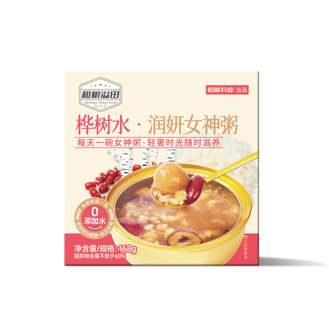 12693662.和粮溢田桦树汁润妍女神粥168g*6【新疆西藏不发货】如因买家原因拒收 买家需承担快递往返运费