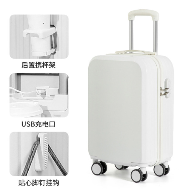 10176530.EPISTOLA行李箱杯架款网红20寸静音22寸万向轮密码箱24寸耐用结实旅行箱拉杆箱26寸