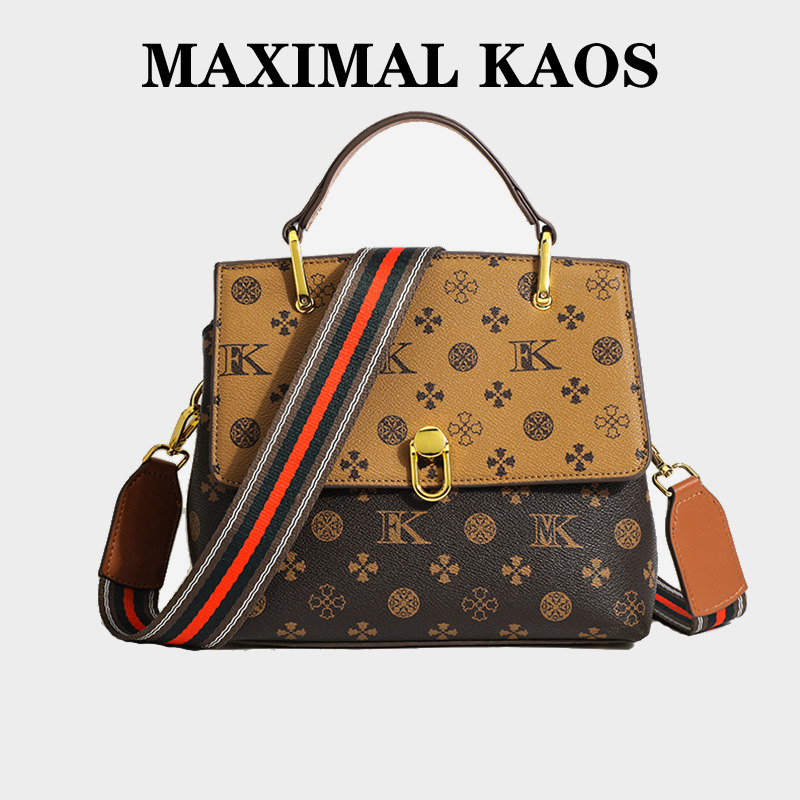 11800913.MAXIMAL KAOS轻奢质感新款手提包包时尚印花小方包小众女包单肩包