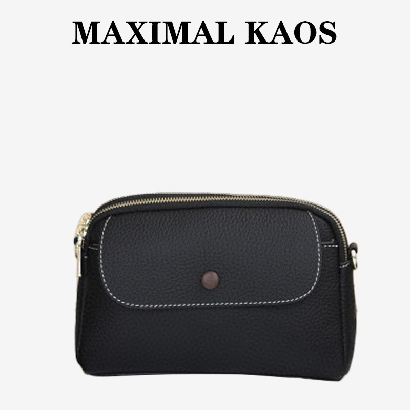 11864753.MAXIMAL KAOS轻奢质感真皮女包新款头层牛皮小包潮流手提单肩斜挎包
