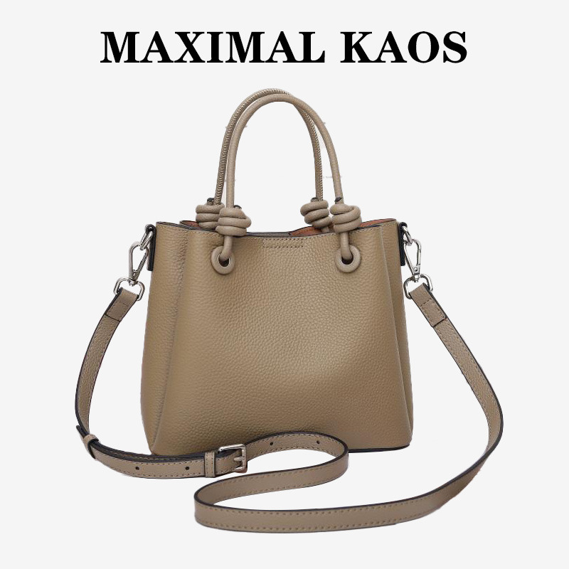 11865558.MAXIMAL KAOS轻奢质感真皮女包新款头层牛皮手提单肩斜挎包休闲时尚包大容量通勤包