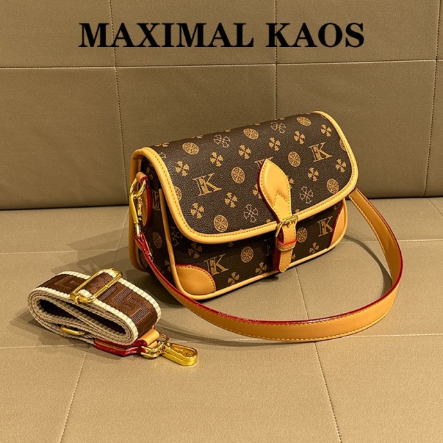 11868074.MAXIMAL KAOS轻奢质感女包潮流腋下包复古花料邮差百搭时尚小方包
