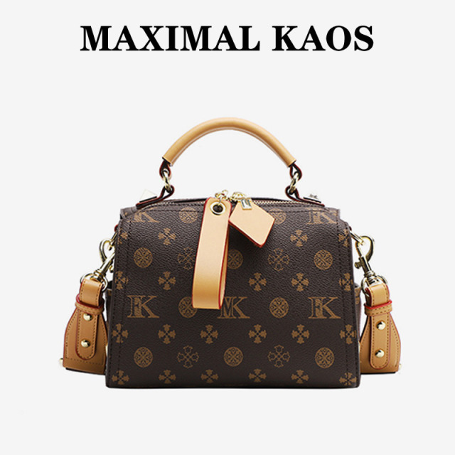 12303561.MAXIMAL KAOS轻奢质感时尚女包手提波士顿包潮流大容量枕头包单肩斜挎包双肩带
