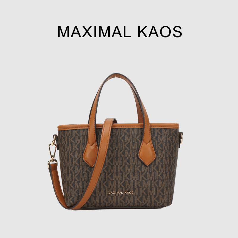 12424354.MAXIMAL KAOS新款轻奢女包手提单肩斜跨包便携经典小托特包