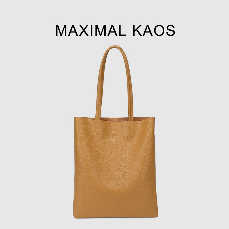 12756589.MAXIMAL KAOS轻奢质感头层牛皮随身包真皮随身包手提袋单肩包