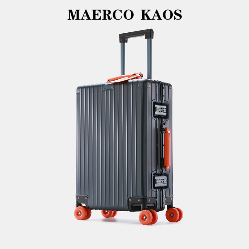 12804071.MAERCO KAOS轻奢质感高端拉杆箱男女商务行李箱海关锁铝镁合金锁防盗箱子