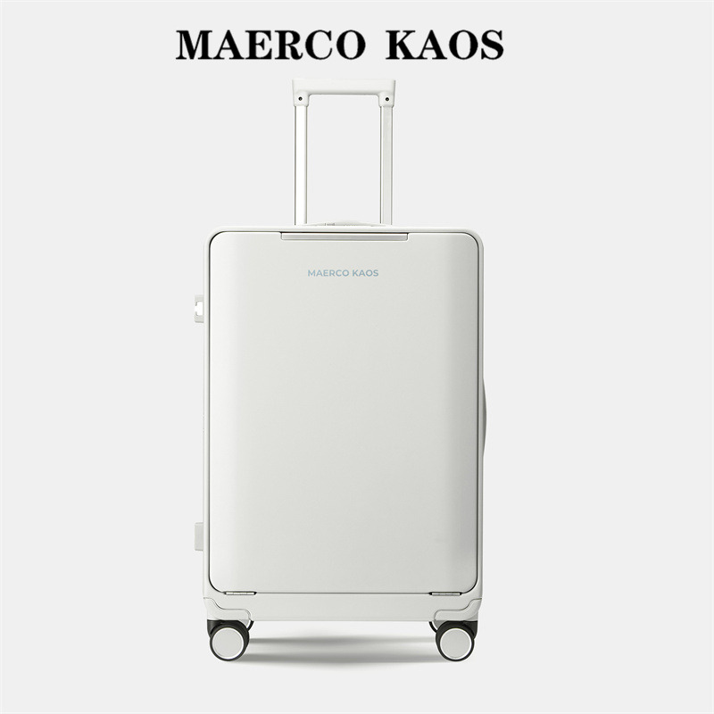 12804563.MAERCO KAOS前开盖铝框行李箱男女拉杆箱
