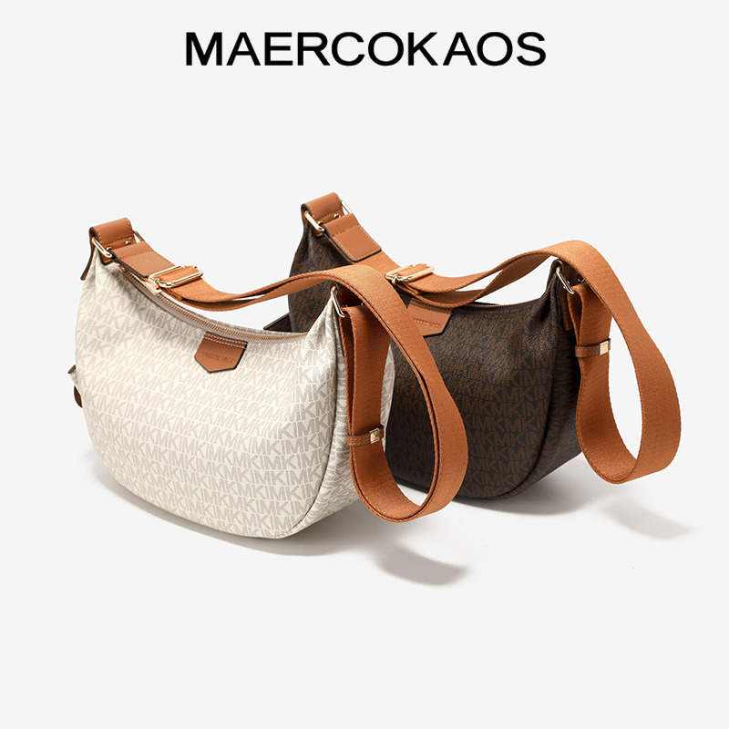 13245388.MAERCOKAOS轻奢品牌女包单肩斜挎腋下包月牙包百搭新款时尚小包
