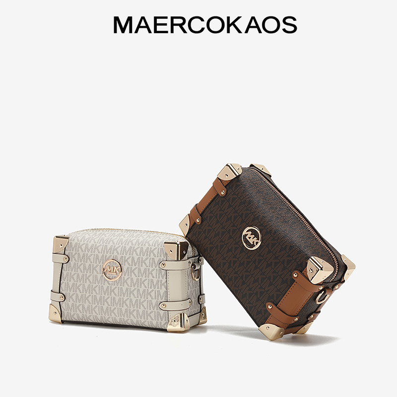 13244832.MAERCOKAOS轻奢质感女包经典盒子包时尚潮流小方包单肩斜挎包