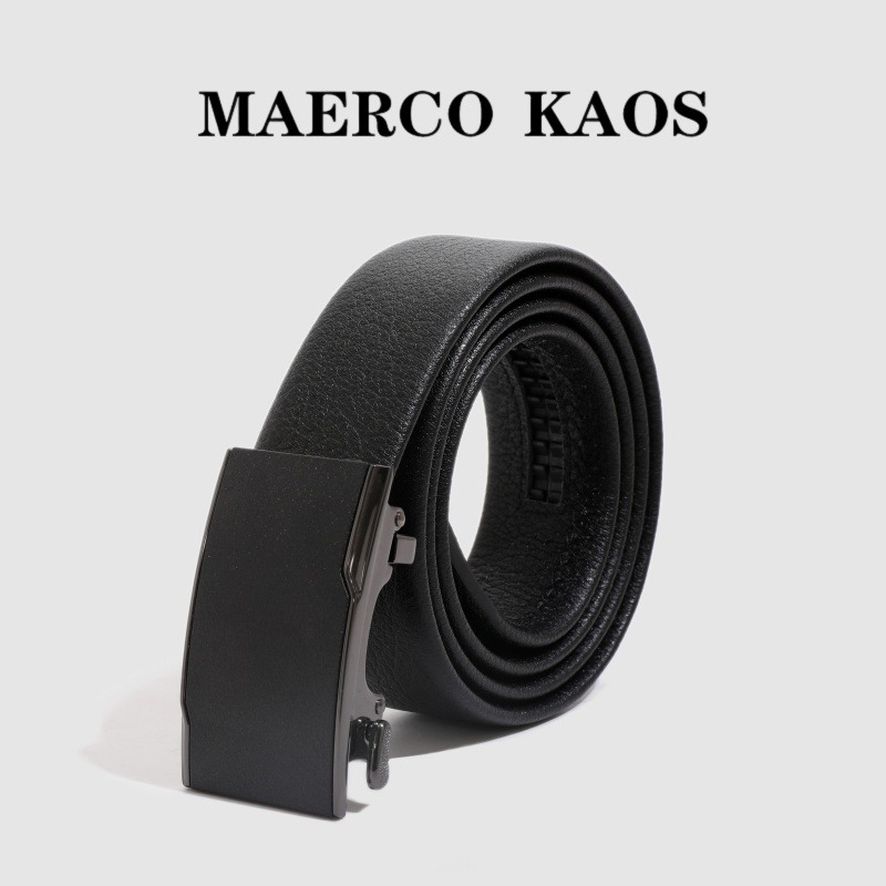 13716229.MAERCO KAOS男士皮带新款头层牛皮自动扣