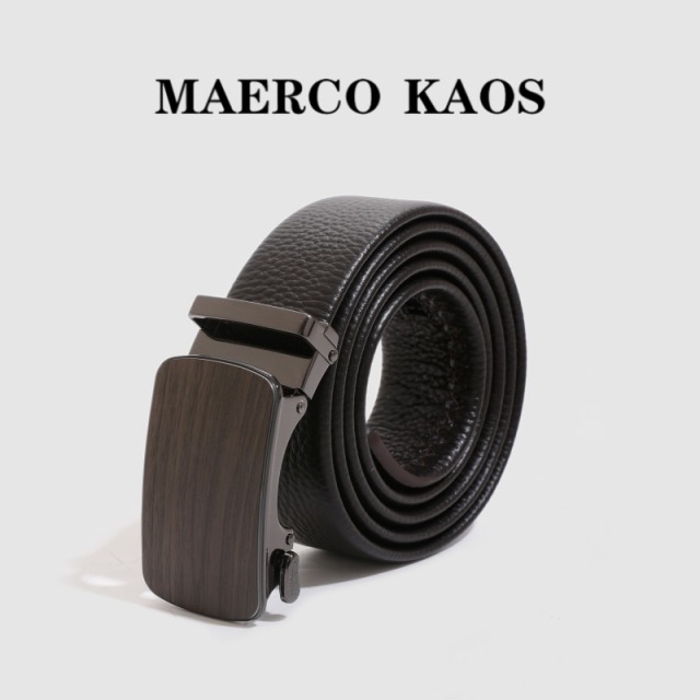 13717232.MAERCO KAOS轻奢新款头层牛皮男士皮带真皮自动扣皮带