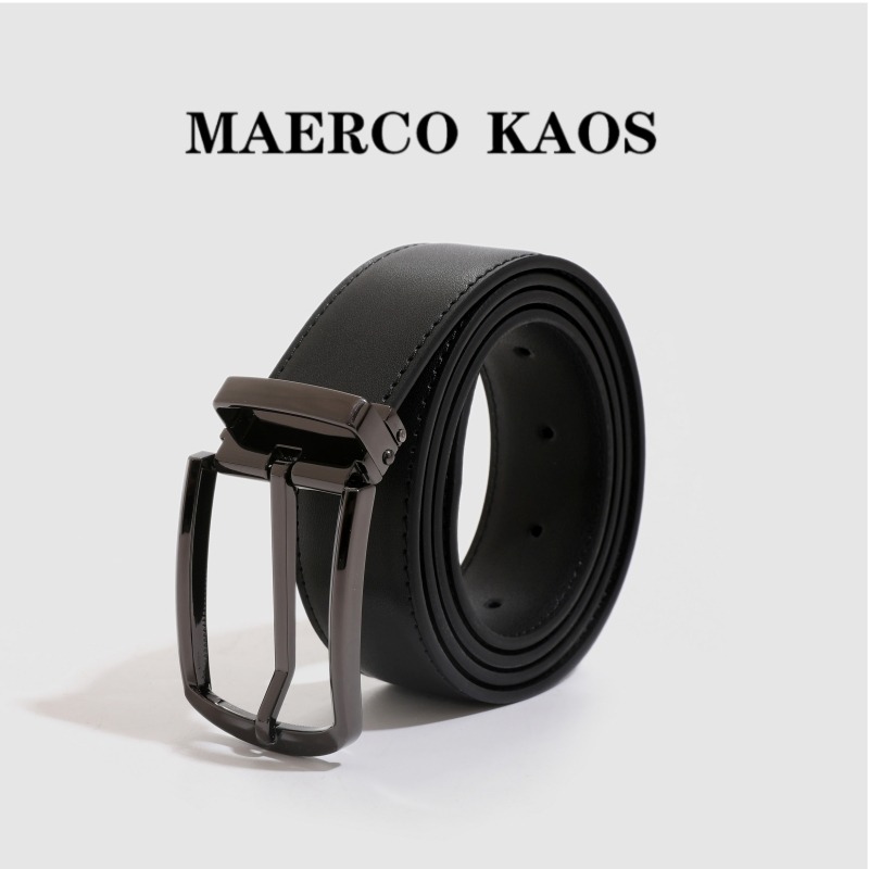 13716539.MAERCO KAOS男士真皮皮带针扣可调节皮带