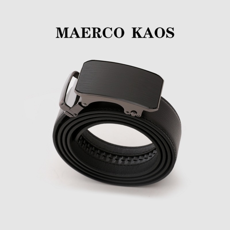 13716705.MAERCO KAOS真皮男士皮带新款自动扣黑色