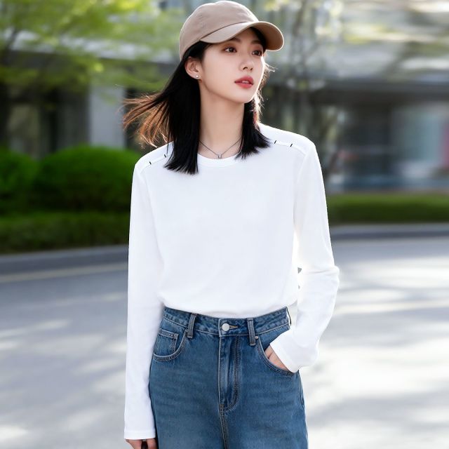 13320617.FEIMI极简风基础白T打底衫