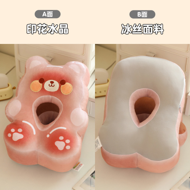 11981658.丽优哲品牌毛绒玩具小熊软糖系列午睡枕趴枕桌上趴趴枕儿童教室睡觉抱枕午休神器