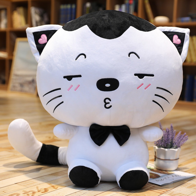 11981488.丽优哲品牌毛绒玩具新款卡通大脸猫公仔猫咪抱枕可爱布娃娃生日礼物儿童礼物