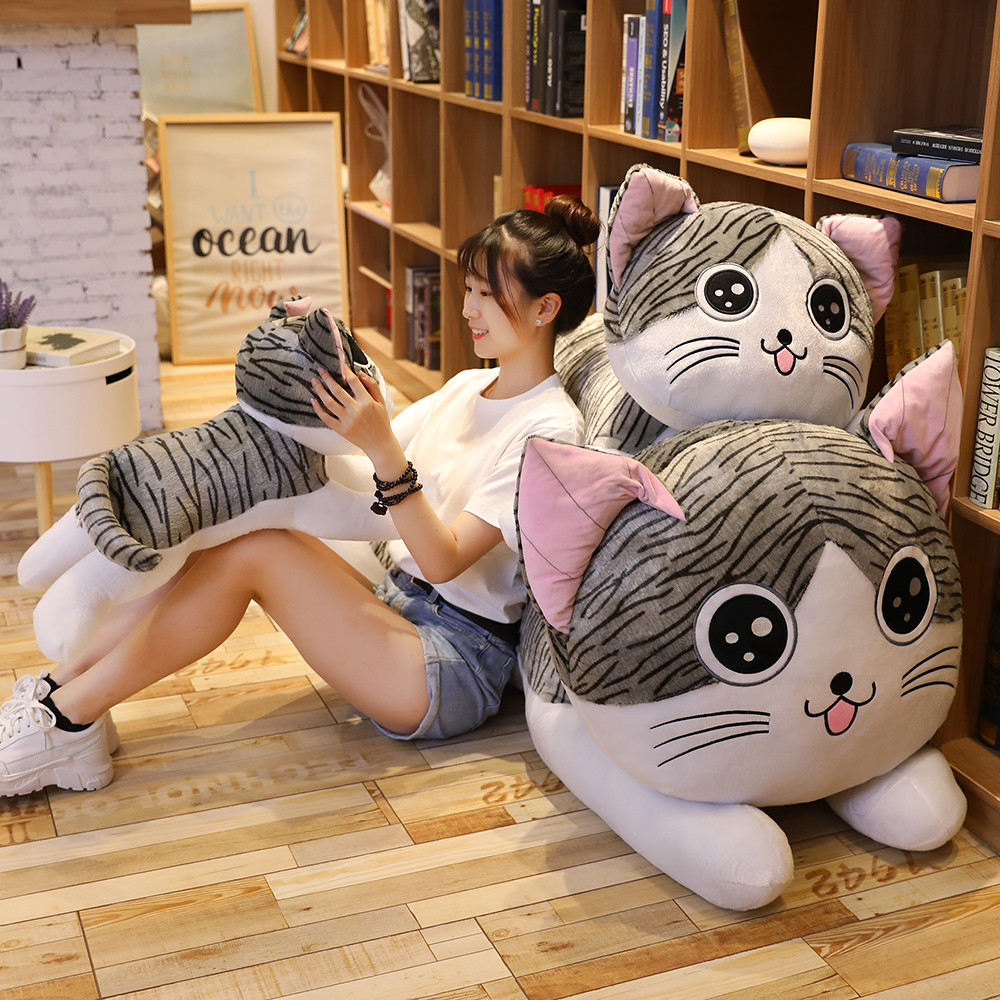11981489.丽优哲品牌毛绒玩具起司猫睡姿公仔甜甜私房猫玩偶毛绒玩具女生日情人节礼物