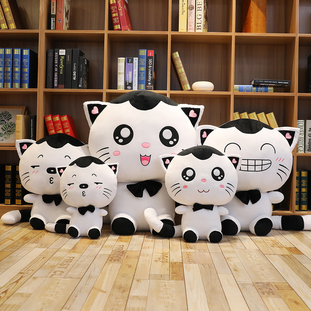11981488.丽优哲品牌毛绒玩具新款卡通大脸猫公仔猫咪抱枕可爱布娃娃生日礼物儿童礼物