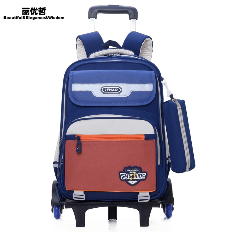 12368849.丽优哲拉杆书包小学生书包减负书包拉杆儿童双肩包可爬楼梯