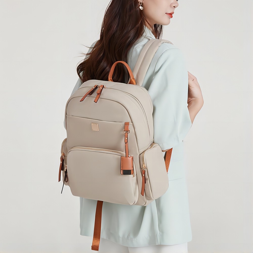 12683966.《广州质造》佐木新款双肩包大容量电脑包商务旅行背包牛津布简约时尚学生书包