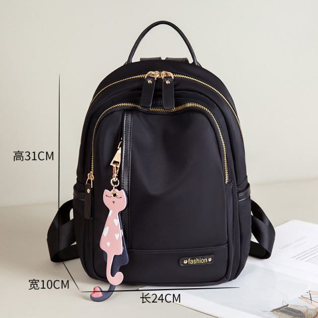 12685199.《广州质造》佐木新款双肩包女休闲百搭可爱小书包牛津布防泼水时尚旅行背包