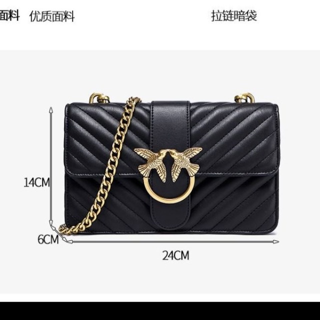 13147323.DAAGVADY新款斜纹单肩斜挎包时尚休闲燕子包包精致腋下链条包