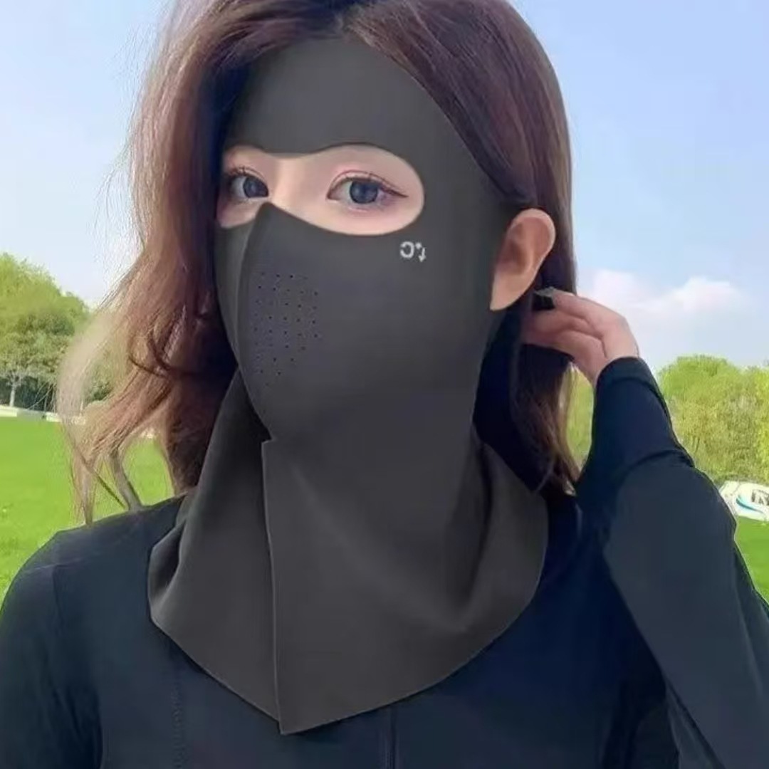 13242612.四体 2个/4个装冰丝透气3D立体口罩面罩夏季防晒可遮全脸脖子防紫外线可水洗