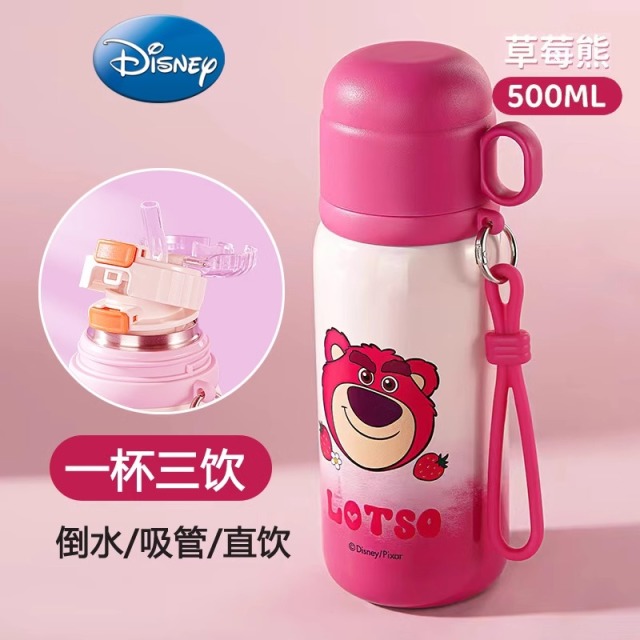 13725705.迪士尼500ml儿童保温杯上学专用316不锈钢水杯幼儿园学生水壶