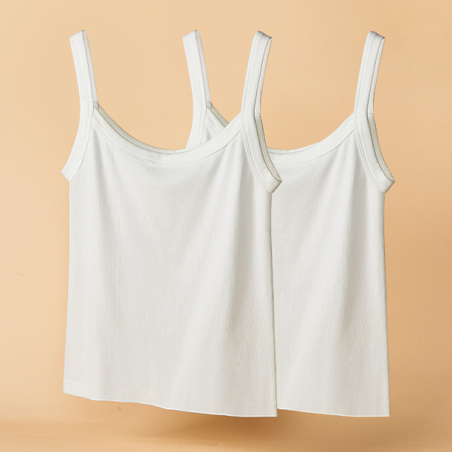 10922656.浪莎吊带背心女夏外穿西装内搭防走光遮副乳无袖打底白色百搭上衣多色可选
