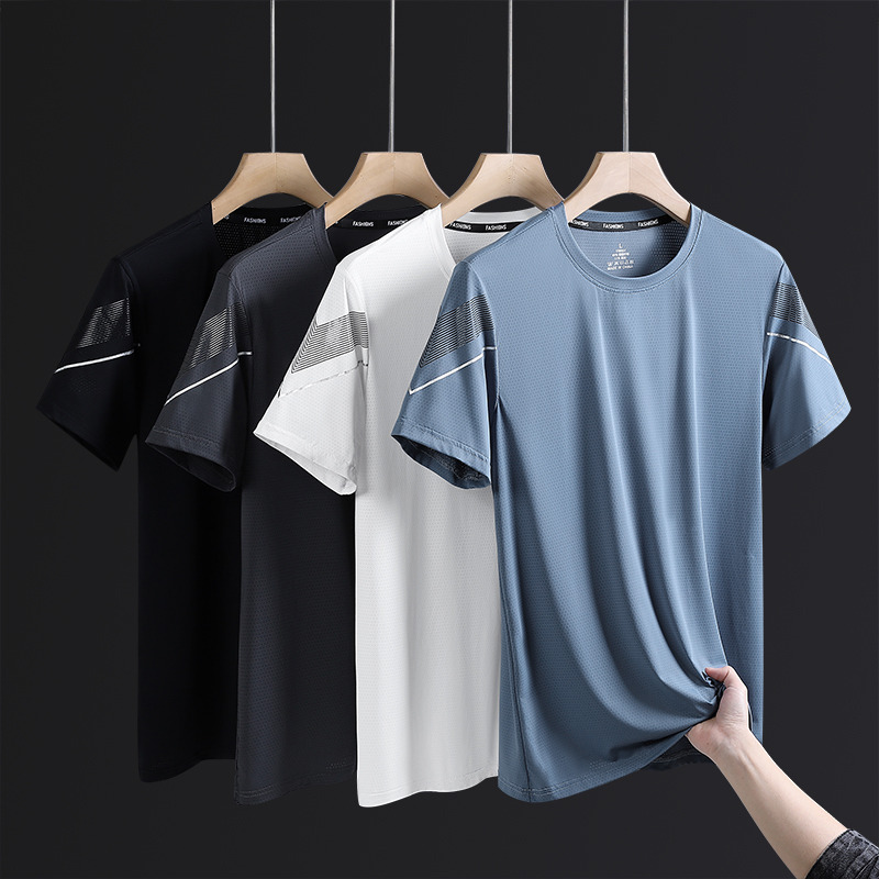 10457002.尼格卡丹 男夏季圆领短袖T恤百搭潮流半袖上衣服潮牌休闲体恤