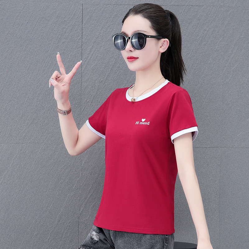 10583544.VPN 新款夏季圆领时尚夏季T恤女装短袖