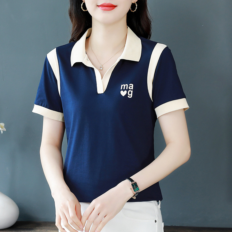 10583550.VPN 夏季女POLO衫短袖T恤女休闲显瘦上衣