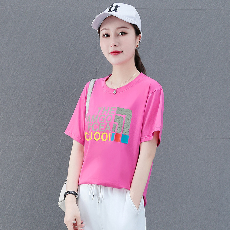 10591533.VPN 夏季女士T恤女宽松时尚短袖T休闲