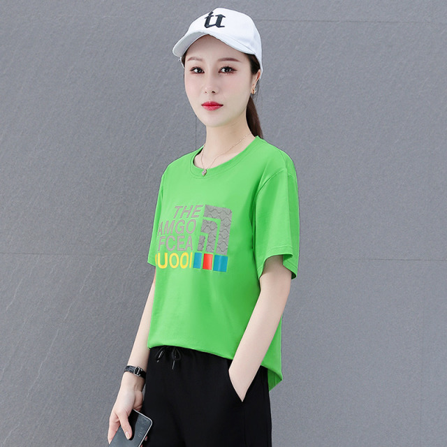10591533.VPN 夏季女士T恤女宽松时尚短袖T休闲