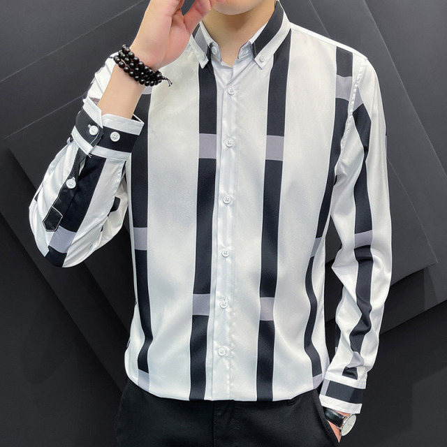10995072.VPN 长袖衬衫男士新款春秋季薄款工装上衣服港风休闲衬衣外套