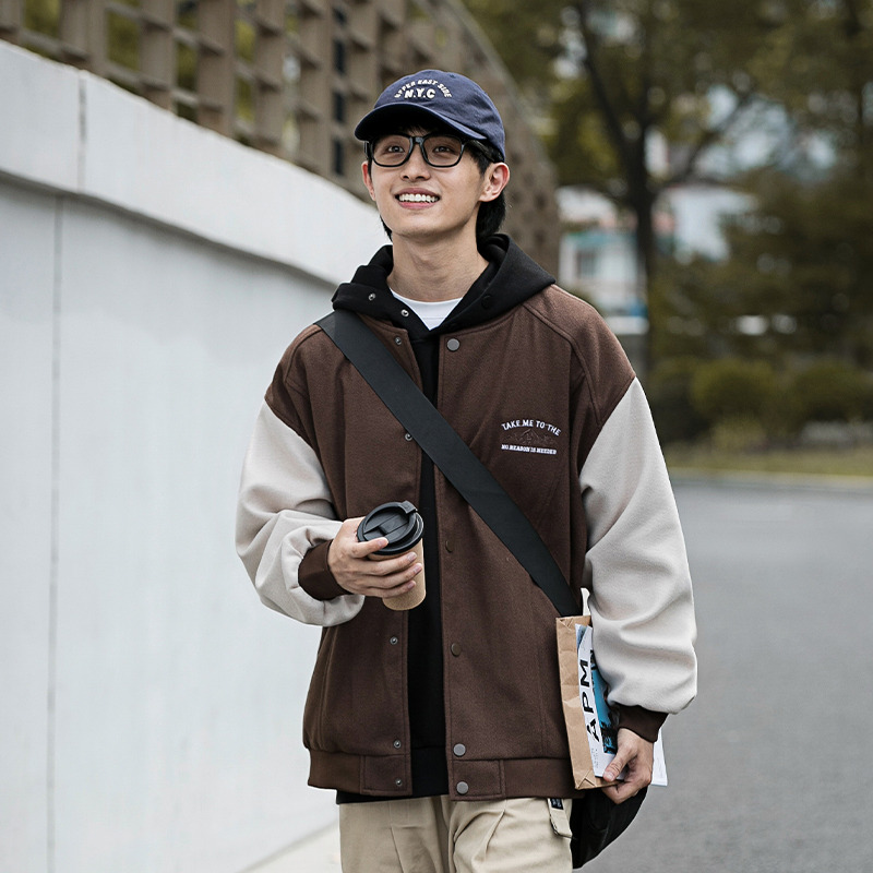 11074755.VPN 棒球服外套男装春秋季新款宽松休闲夹克痞帅百搭上衣潮