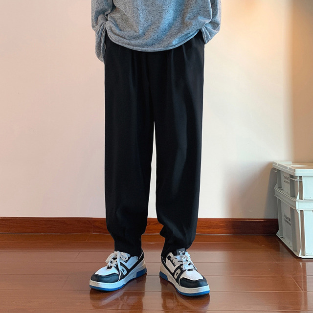 11160579.尼格卡丹 男士休闲裤春秋款新款长裤运动卫裤束脚九分青少年裤子男秋季