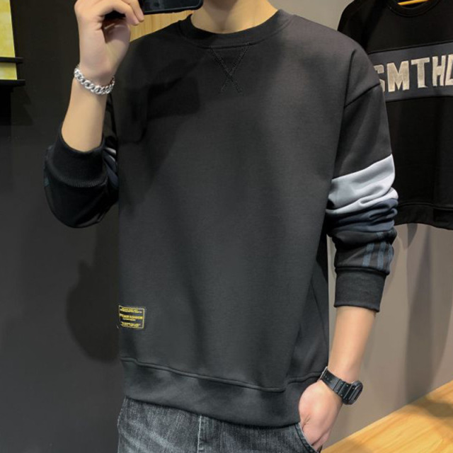 11246531.VPN 新款男生圆领衣服秋冬打底衫青少年卫衣男春秋款男装外套