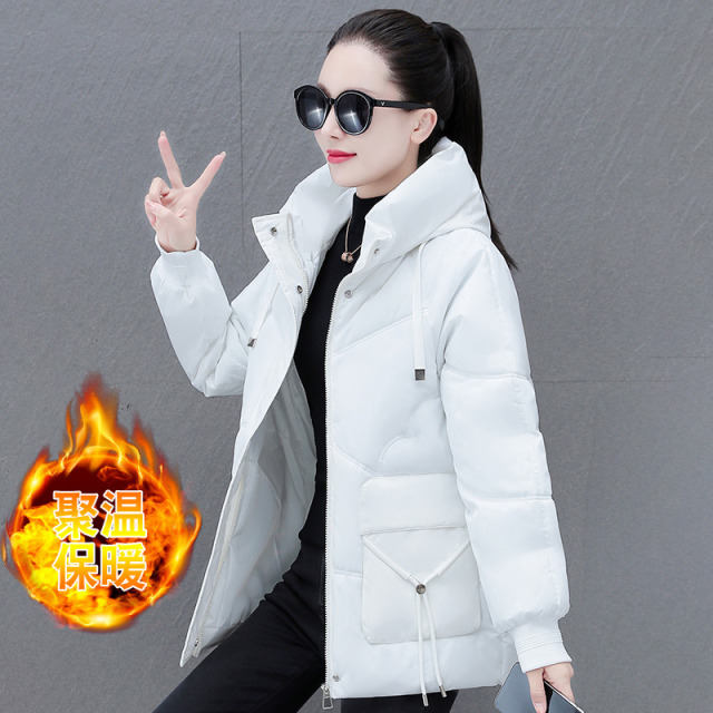 11453534.克里普 棉服女新款冬季棉衣短款潮牌小个子连帽棉袄外套