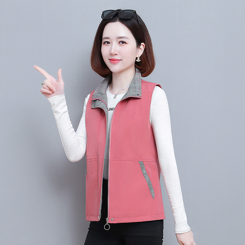 11457521.克里普 棉马甲外搭女款秋冬季新款马夹女式背心外穿洋气时髦