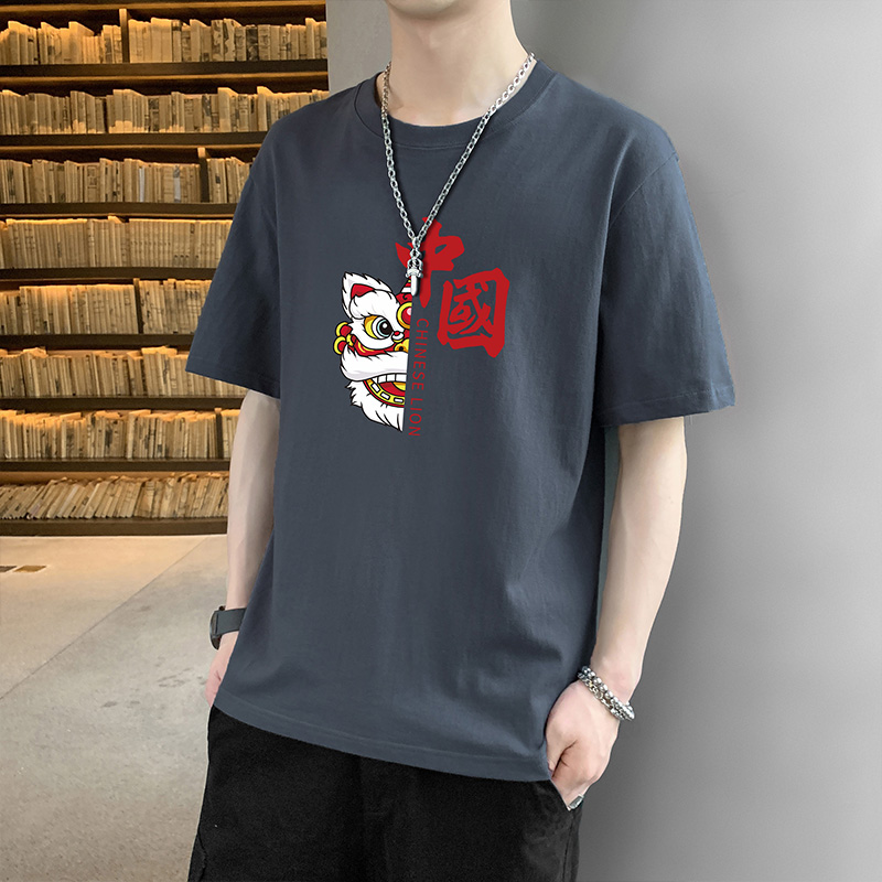 11748983.VPN 夏季短袖男士新款潮流圆领T恤男生潮牌青少年半袖
