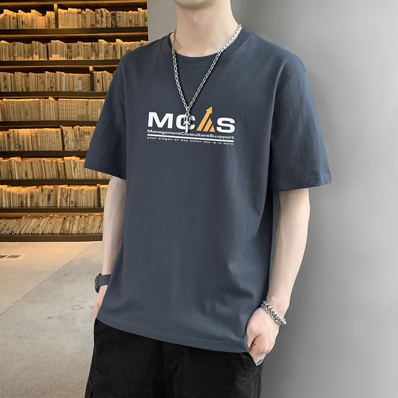 11748336.VPN 夏季圆领短袖t恤男新款重磅潮牌青少年简约潮流体恤