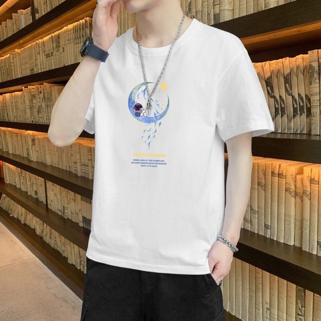11750287.VPN 夏季短袖男潮牌潮流休闲青少年宽松重磅圆领T恤