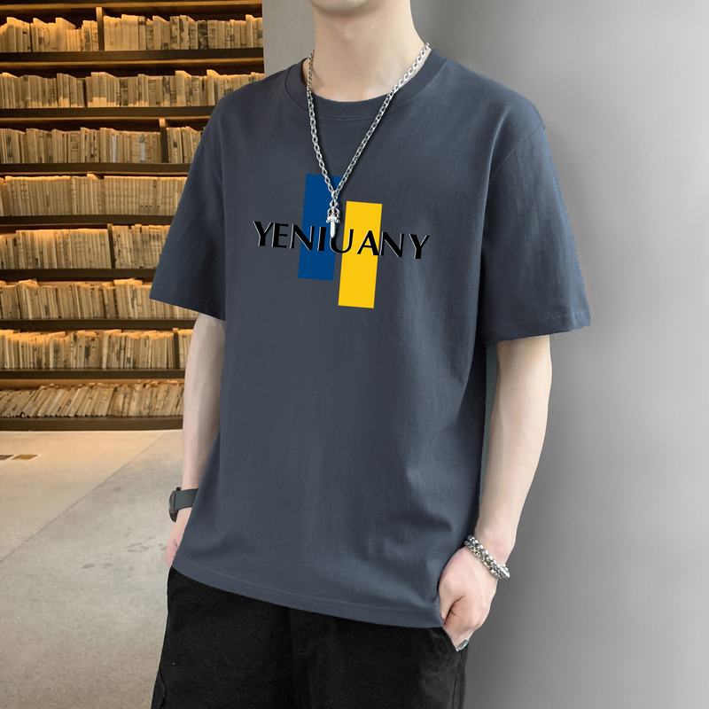11750081.VPN 潮牌印花短袖t恤男士衣服夏季新款美式半袖男装体恤