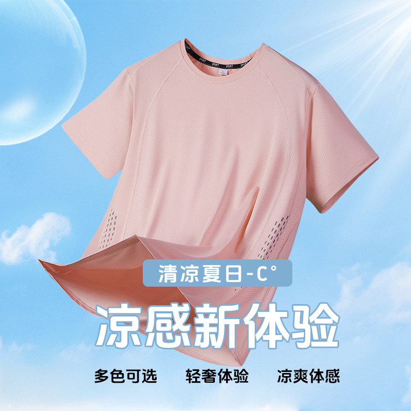 11754539.VPN 短袖t恤男士新款夏季冰丝潮流男装宽松男生半袖体恤