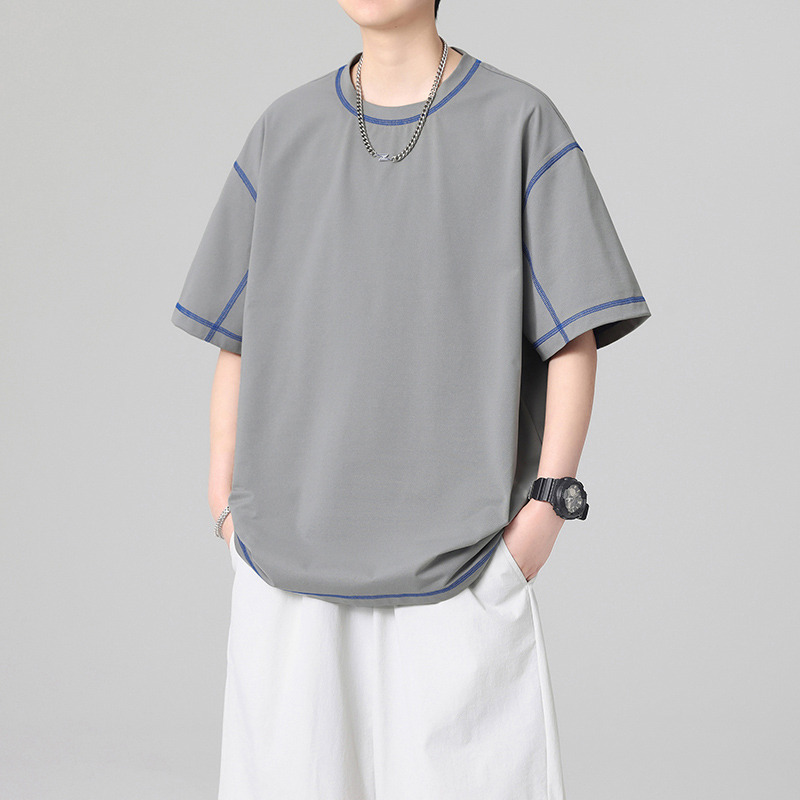13420085.克里普 潮牌美式短袖T恤男夏季宽松圆领休闲上衣