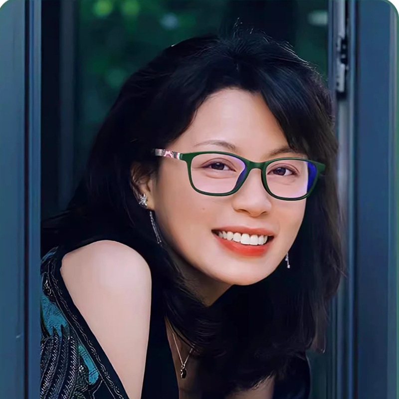 11103193.BOONEINEE包花腿防蓝光老花镜阅读用绿色框紫色框优雅老人镜
