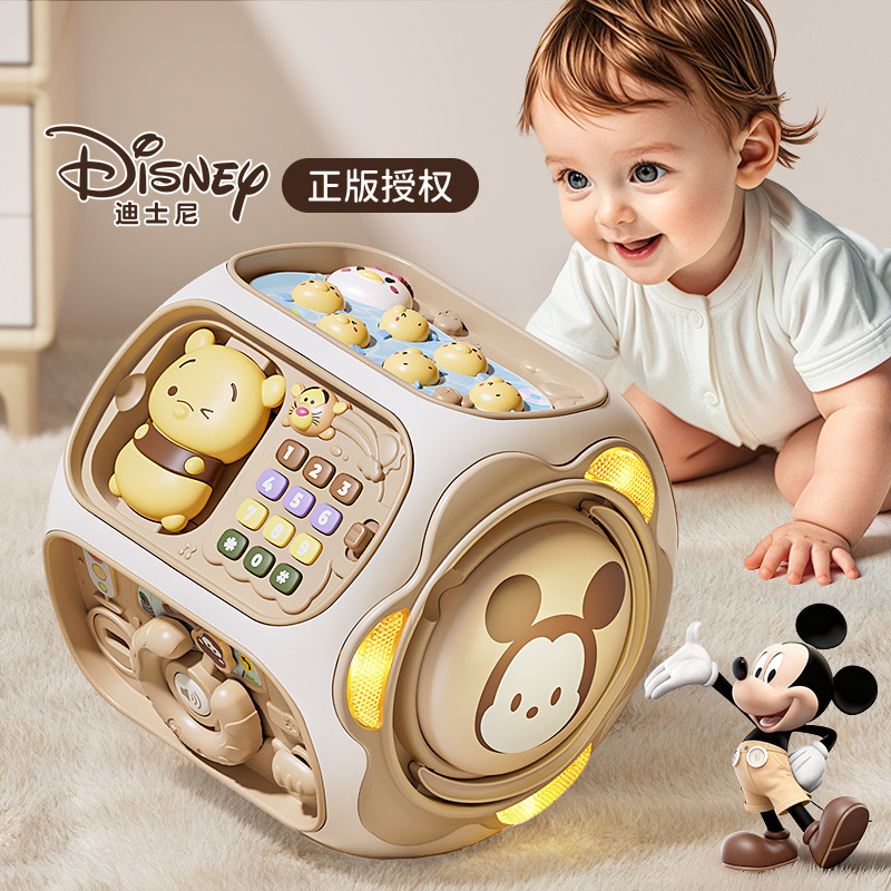 12814295.奥智嘉婴儿多面体手拍鼓儿童益智音乐启蒙玩具新生儿早教礼物