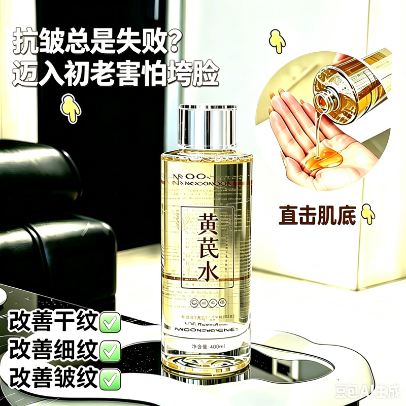 13680267.【2瓶】黄芪烟酰胺抗皱精华水400ml/瓶