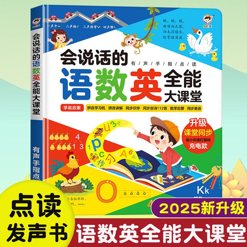 12425360.会说话的早教有声书语数英幼小衔接拼音识字点读学习机儿童礼物